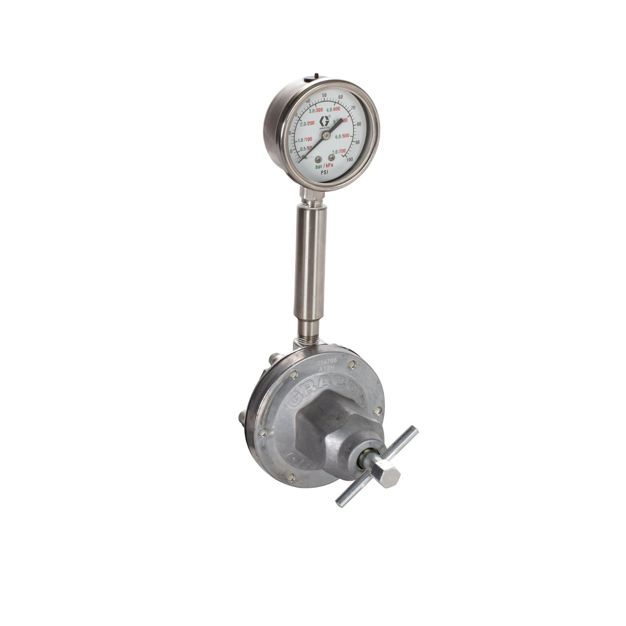 Low Pressure Fluid Regulator, 250 Max psi, 5-100 psi Range, 3.0 